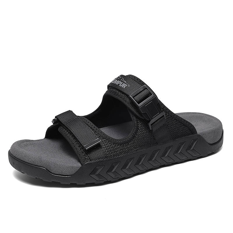TEMPUR Abrasion Resistant Slide Slippers Men's Black