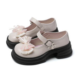 OLDDESIRE Platform Mary Jane Shoes Women's Mary Beige