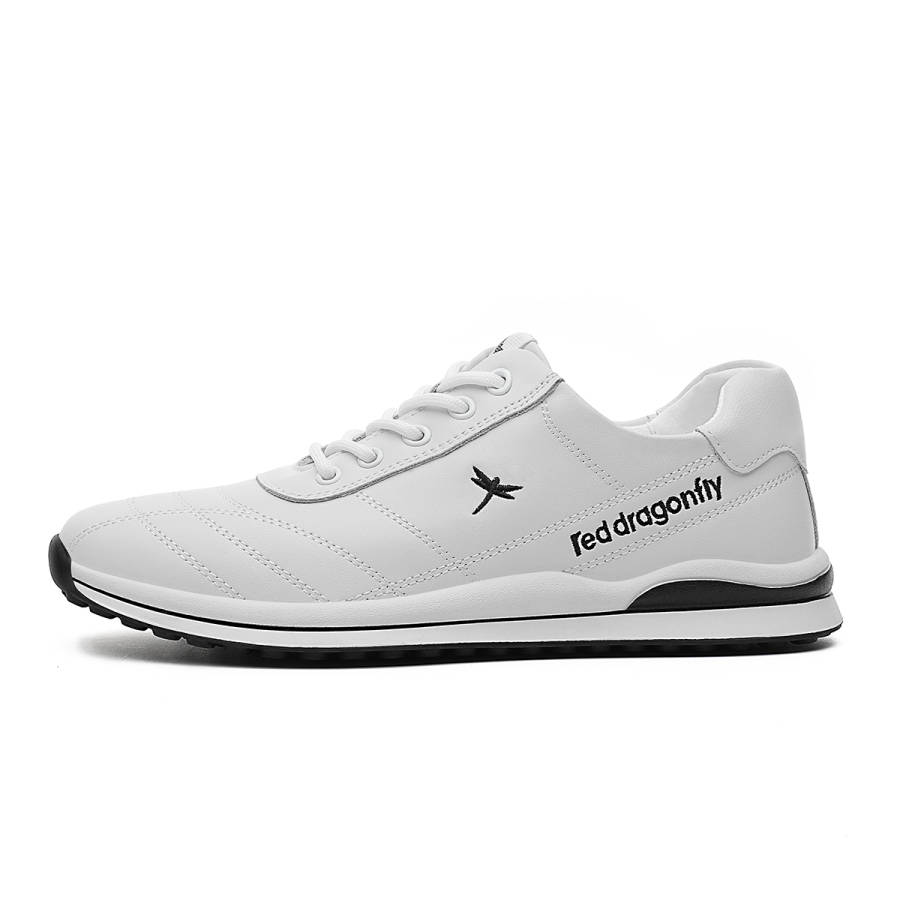 RED DRAGONFLY Classic Fashion Elegance Flat Cortez Cow Split Leather Balance Abrasion Resistant Lightweight Low top