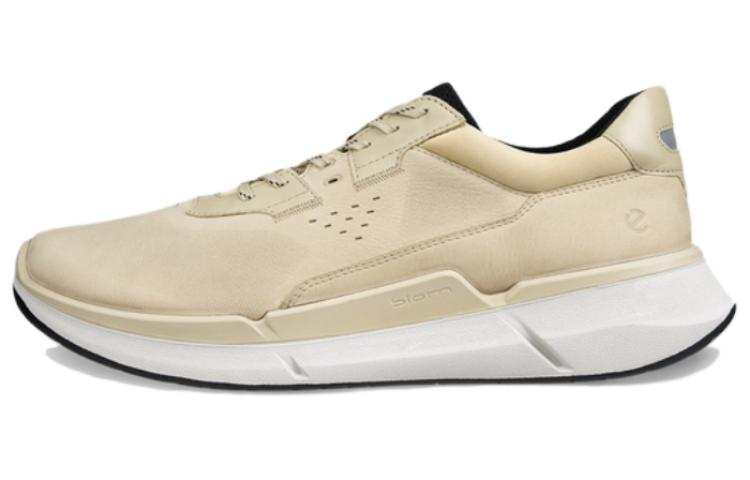 Ecco Ecco Leather Low top Casual Shoes Men's Beige Yellow