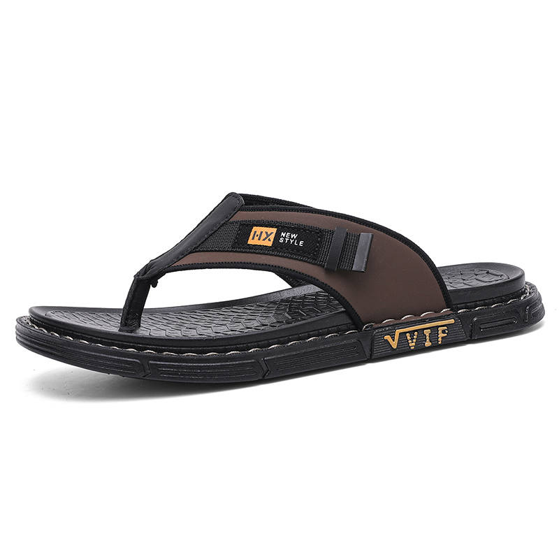 CAOZE Rubber Sole Stitching Abrasion Resistant Abrasion Resistant Flip Flops Men's