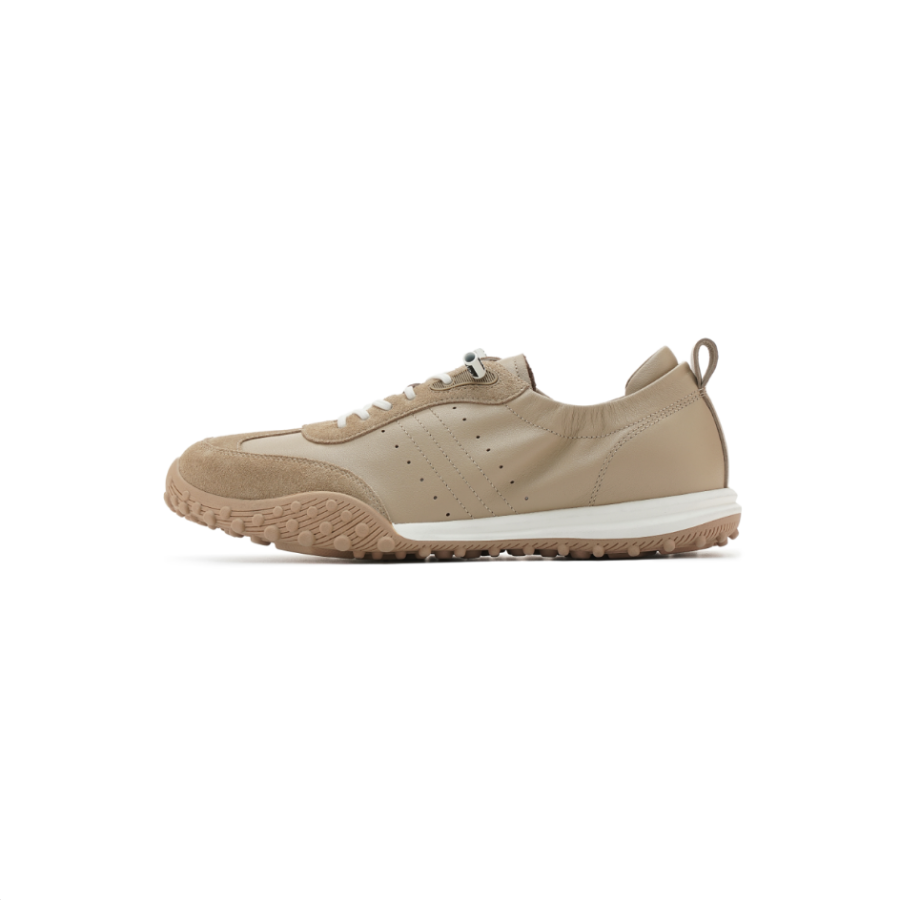 AOKANG Cow Leather Low top Casual Shoes Men's Apricot