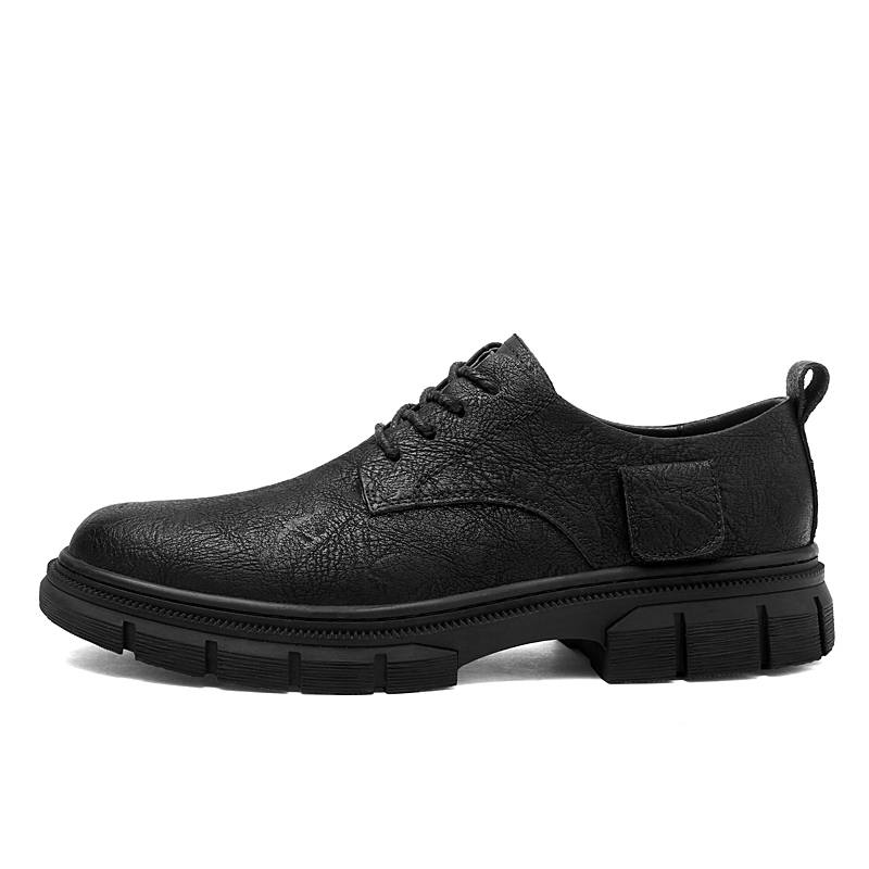 GONGNIUMEILI Casual Leather Shoes Men's Low Top