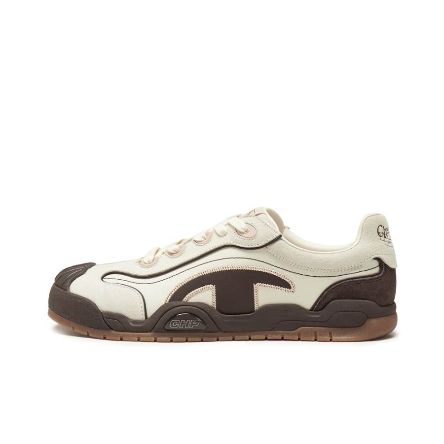 Champion Textile, Synthetic Leather Low top Skateboard Shoes Men's Linen/Baroque Brown