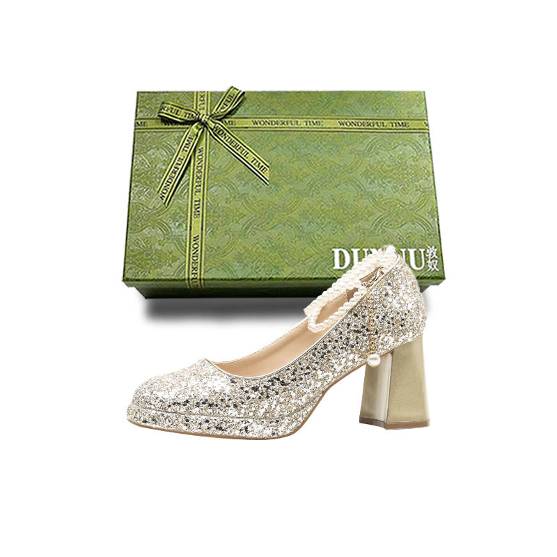 DUNNU Leather High Heels Women's