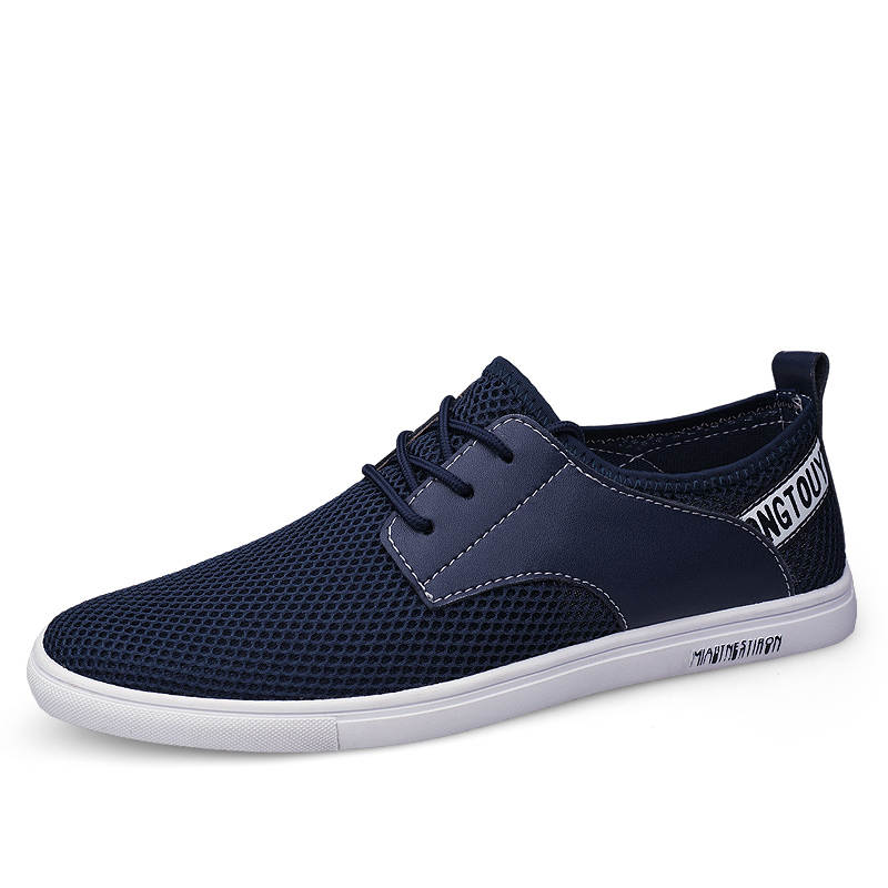 GONGNIULEITING Mesh Abrasion Resistant Lightweight Wear resistant And Lightweight Low top Casual Shoes Men's