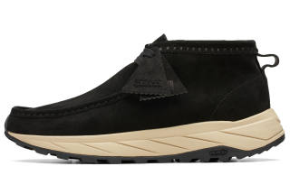Clarks Cow Split Leather Breathable Casual Shoes Men's Black
