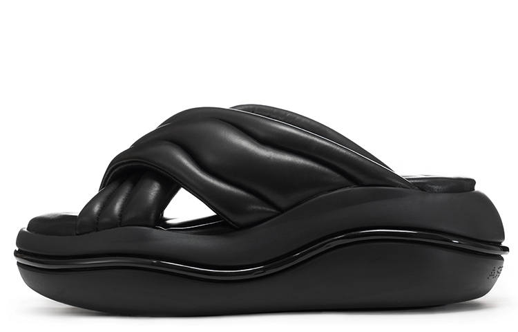 VITTORIO VENTURA Crisscross Slide Slippers Women's