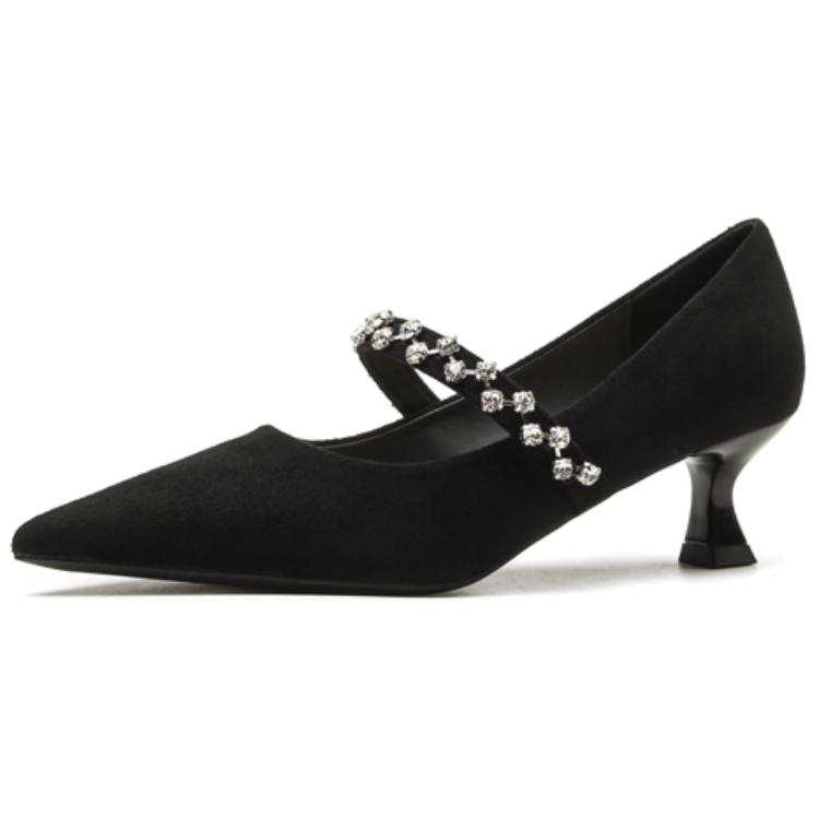 WEISHIBANGWEI Slim Heel Mary Jane Shoes Women's