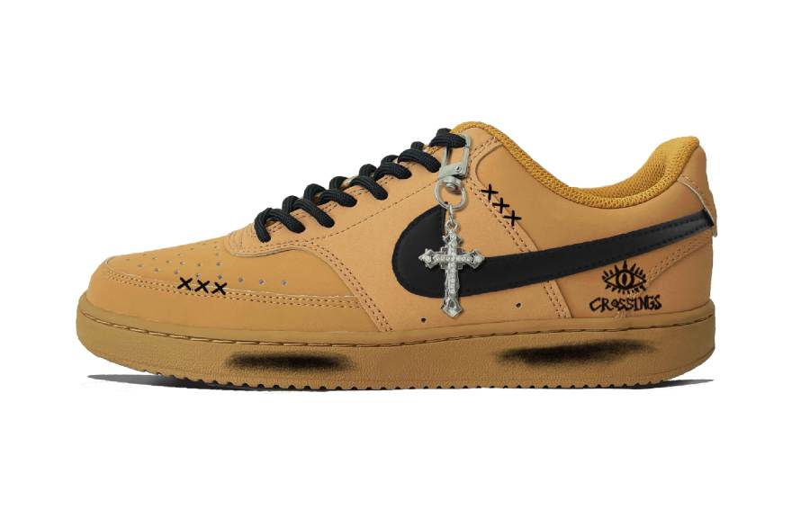 Nike Nike Court Vision 1 Skateboard Shoes Unisex Wheat