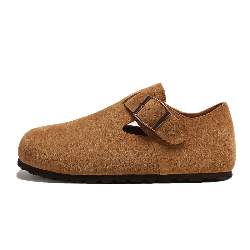 BOJUEMAO Cow Suede Casual Shoes Women's