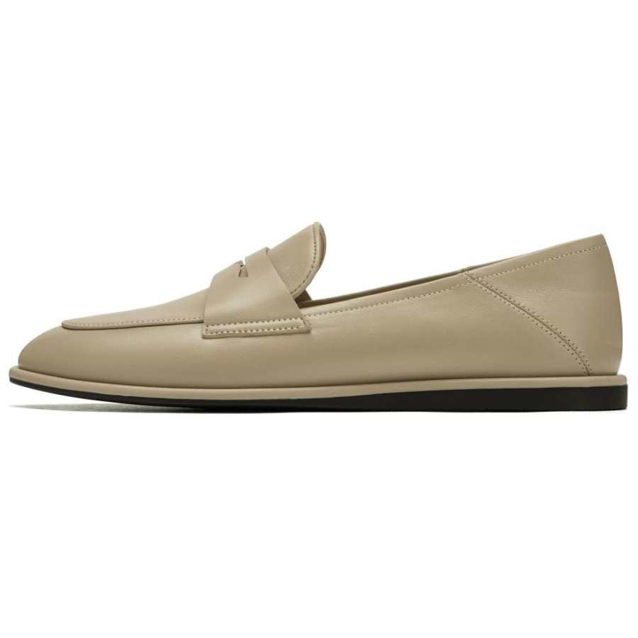 73Hours Soft European Bag Loafers Women's Ecru/Khaki