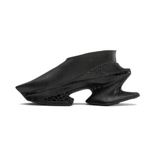 Scry Pu 3D Printed Shoes Unisex Black