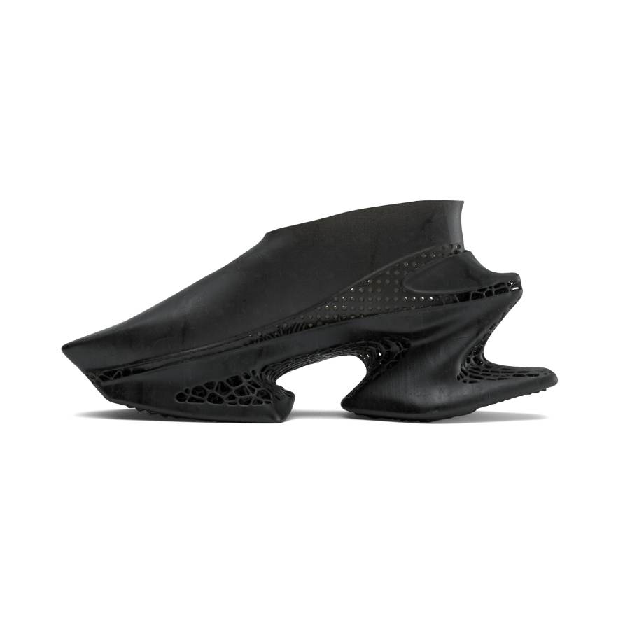 Scry Scry Pu 3D Printed Shoes Unisex Black