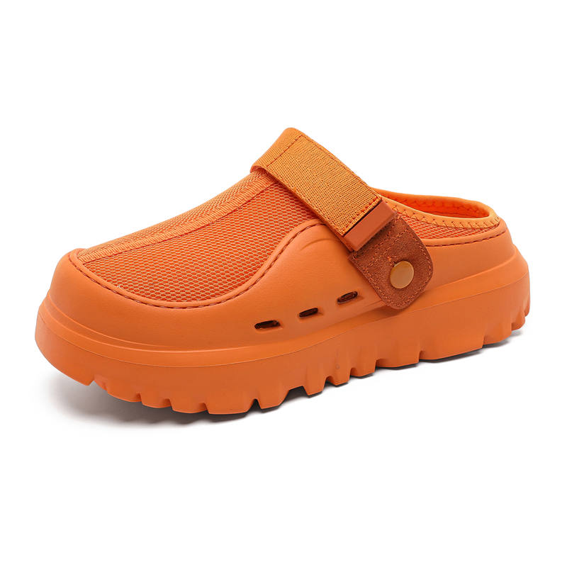 BAILUNHAN Rubber Sole Abrasion Resistant Closed Toe Slippers Unisex