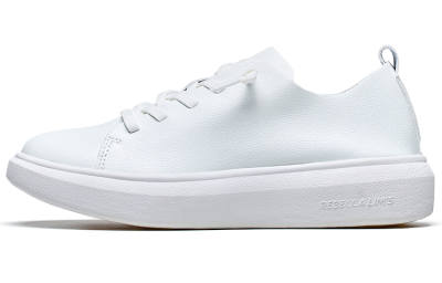 REBECCA LIM'S Coverage Slip Resistant Cushioning Low top Skateboard Shoes Unisex White