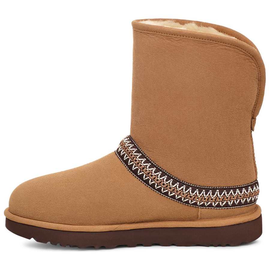 UGG UGG Classic Short Crescent Boot Chestnut Women's