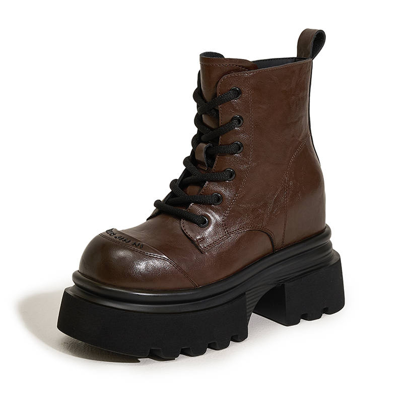 MILANLIANGE Short Combat Boots Women's