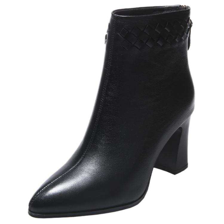 Devanro Devanro Top Grain Cow Leather Ankle Boots 7.0cm Women's