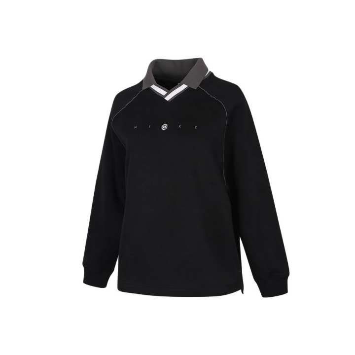 Nike Nike Polo Shirts Women's Black Polo Collar Moderate