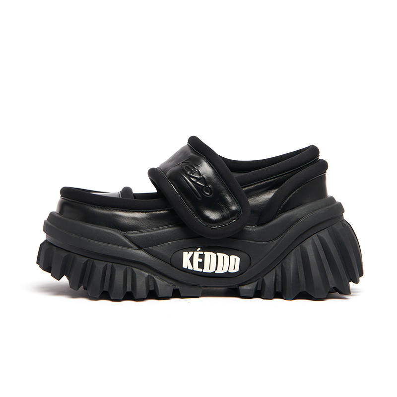 KEDDO Keyboard Shoes Cow Leather Casual Shoes Women's