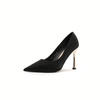 QITUMAUL Silk Slim Heel High Heels Women's