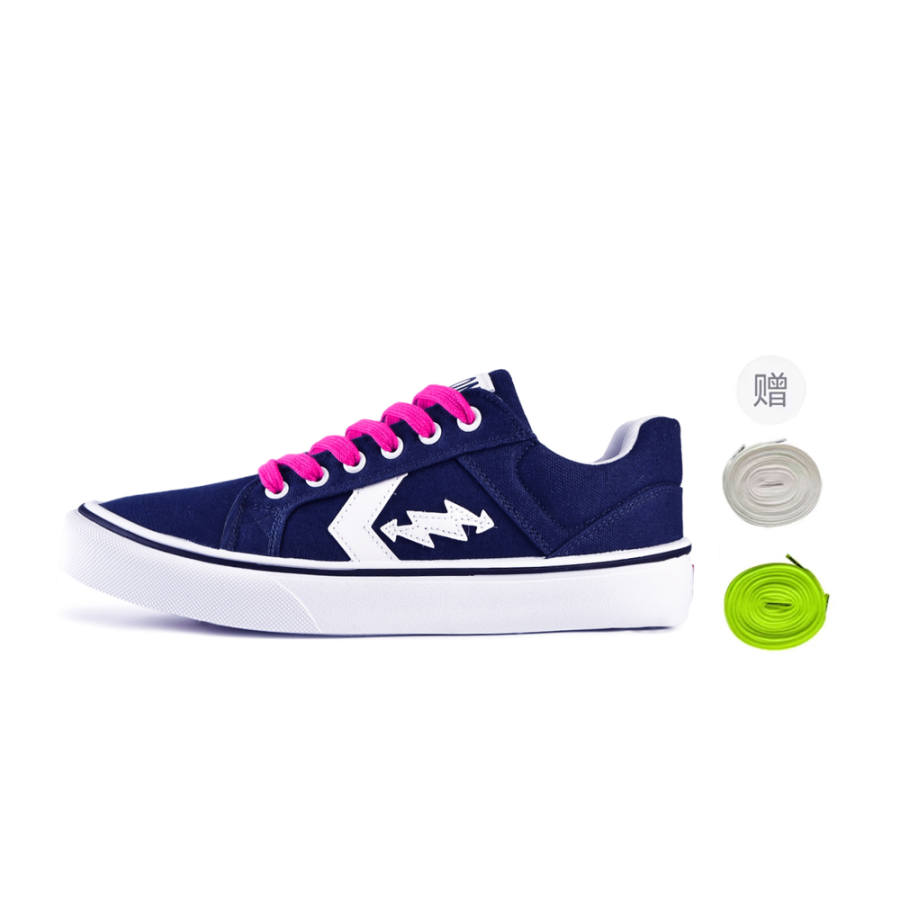 CHERRY&KALIKA Abrasion Resistant, Lightweight, And Breathable Low top Skateboard Shoes Men's Blue Pink