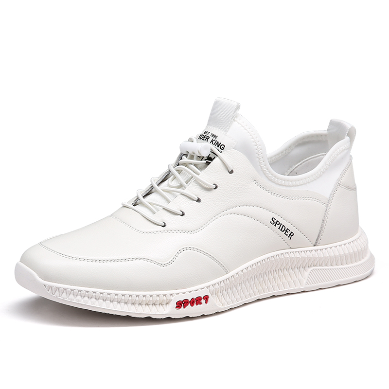 Spider King Top Grain Cow Leather Slip Resistant Low top Casual Shoes Men's