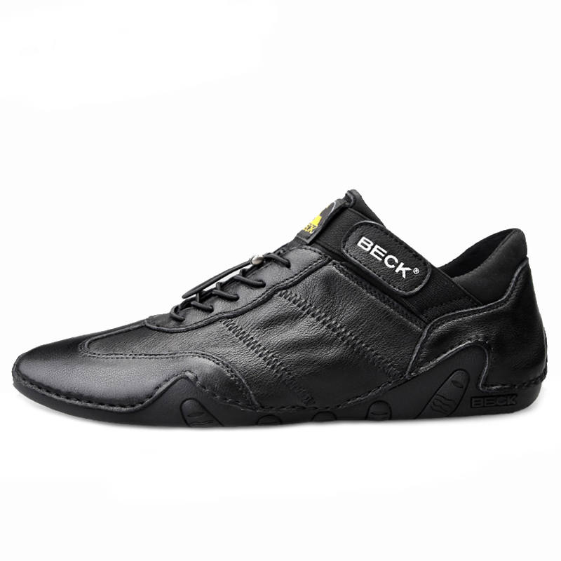 BECK Top Grain Cow Leather Abrasion Resistant Slip Resistant Low top Casual Shoes Men's