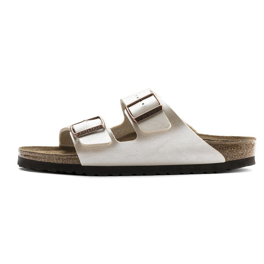 Birkenstock EVA Slip Resistant Slide Slippers Women's Pearl White Narrow