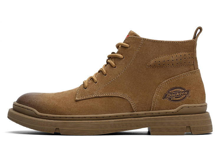 Dickies Dickies Split Pig Leather Workwear Ankle Length Combat Boots Men's Brown