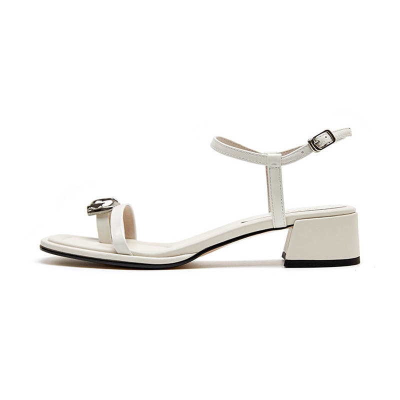 Marie Claire Cow Leather Fashion Trend One Strap Sandals Women's