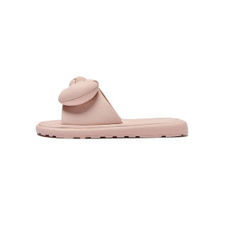 GUQITIANLUN Rubber Sole Slide Slippers Women's Pink, Ecru