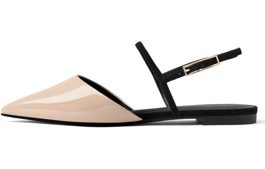 CHARLES&KEITH Small Ck PU, Textile Casual Shoes 1.5cm Women's