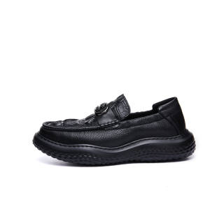 SHERIDAN Cow Leather Casual Shoes Men's Black