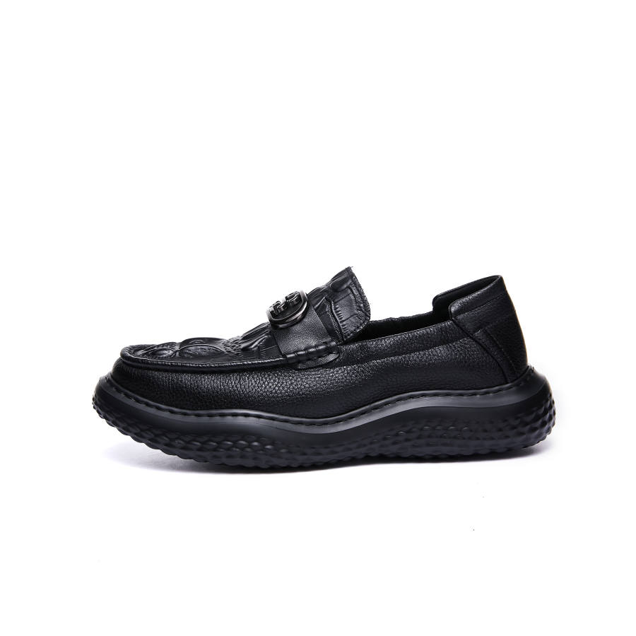 SHERIDAN Cow Leather Casual Shoes Men's Black