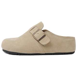 LANMOU Stitching Birkenstock Shoes Women's Light Khaki