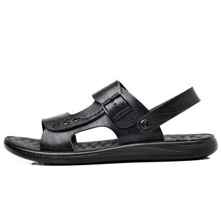 DAGUANGUIREN Microfiber Leather Plus Size Beach Sandals Men's