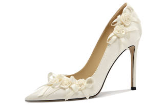 Lily Wei Floral Breeze Slim Heel Luxury High Heels Women's Bowknot