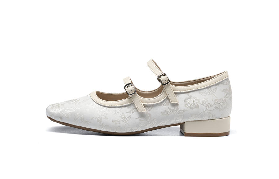 HLA Chunky Heel Mary Jane Shoes 3.5cm Women's