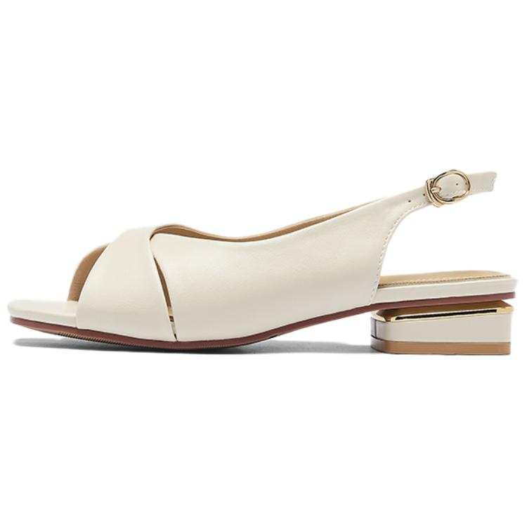 AGSDON AGSDON Artificial Leather One Strap Sandals 3.5cm Women's