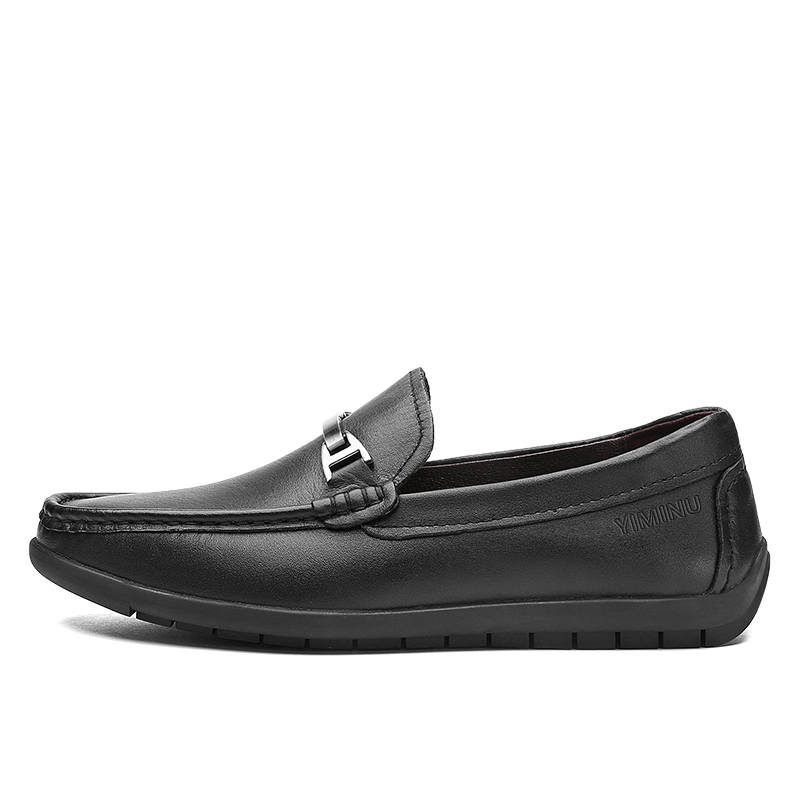 YIMINU Men's Casual Shoes Men's Low Top Black