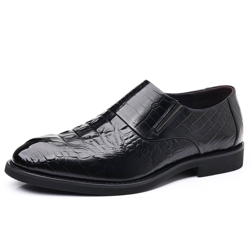 SHUPATE Cow Leather Dress Shoes Men's Black