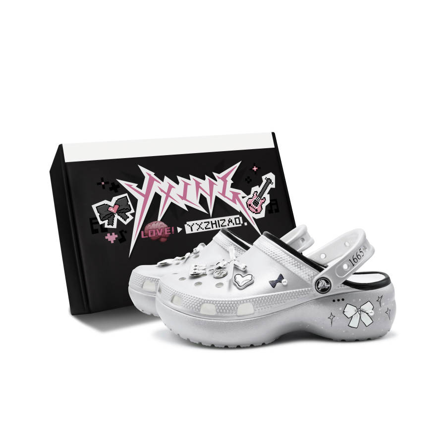 Crocs Crocs Classic Platform Clog Clogs Women's Ballet Silver
