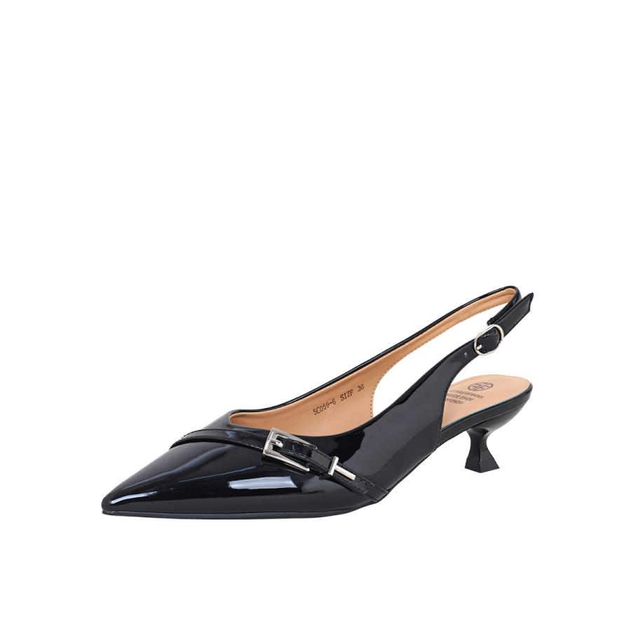 GUDIANFENGDU Pu Slim Heel High Heels 4.5cm Women's
