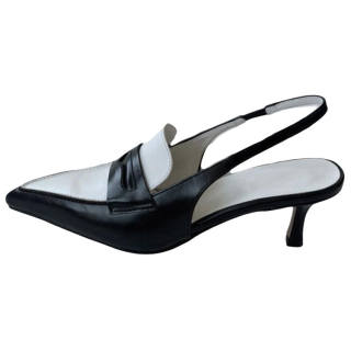 Mooreyu Atelier Cow Leather Slim Heel High Heels 6CM Women's