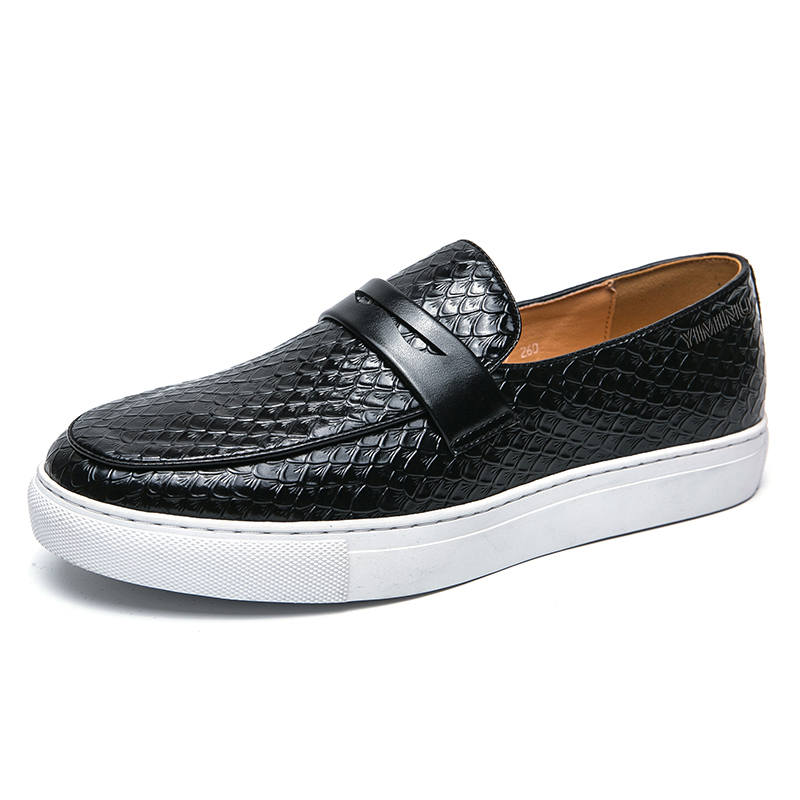 YIMINU Men's Casual Shoes Men's Low Top Black