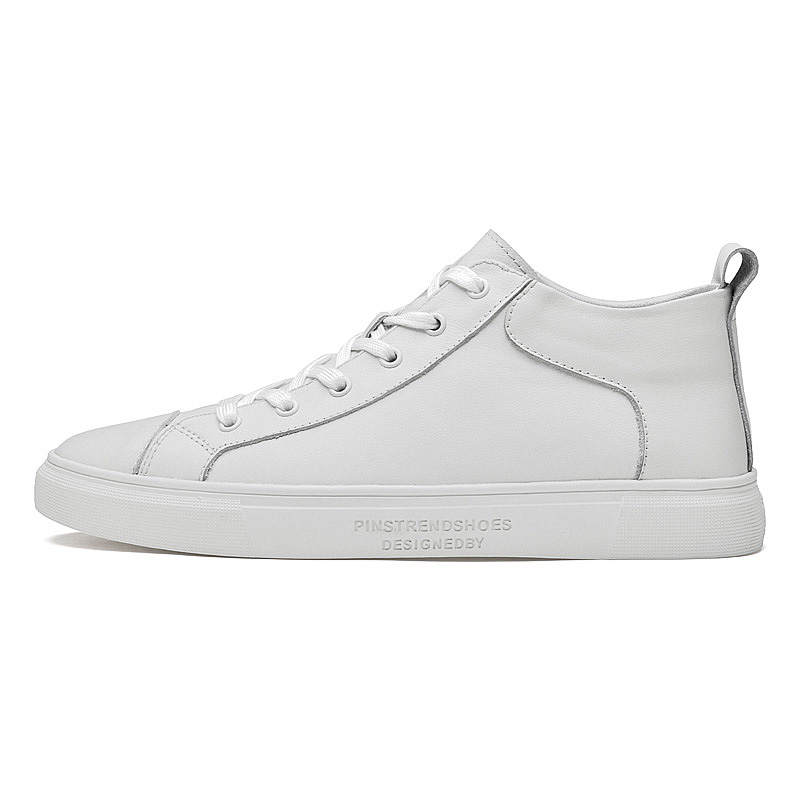 YINGLUNQISHI High top Skateboard Shoes Men's White
