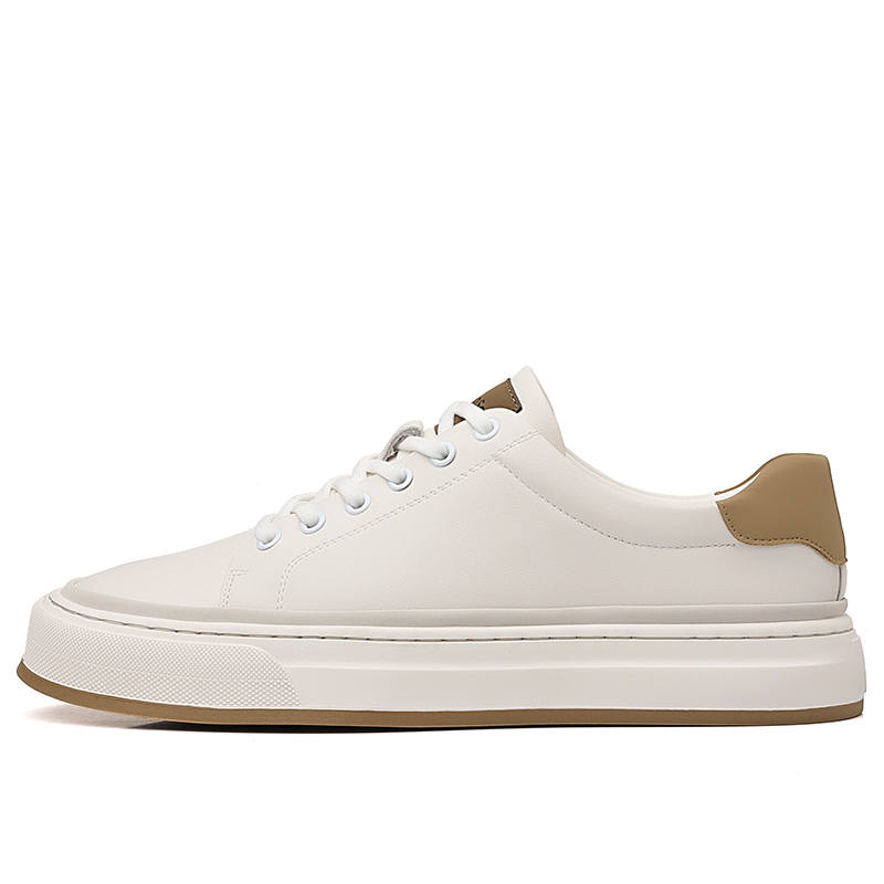 Mulinsen Cow Split Leather Slip Resistant And Breathable Slip Resistant And Breathable Low top Skateboard Shoes Men's