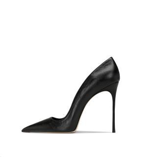 ;HMZ Top Grain Cow Leather Slim Heel High Heels Women's
